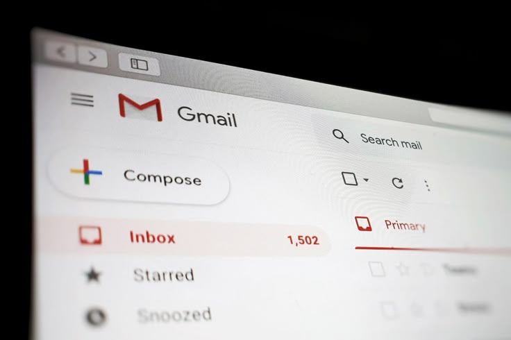Tampilan antarmuka Gmail dengan kotak masuk berisi 1.502 email.